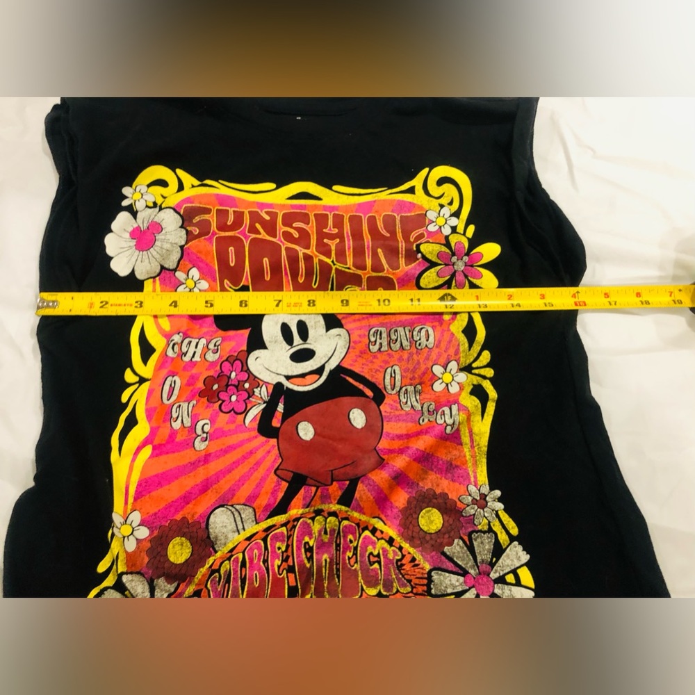 🌺Disney/Mickey Mouse Muscle Tee🌺Measurements in Photos🌺 - Picture 5 of 10
